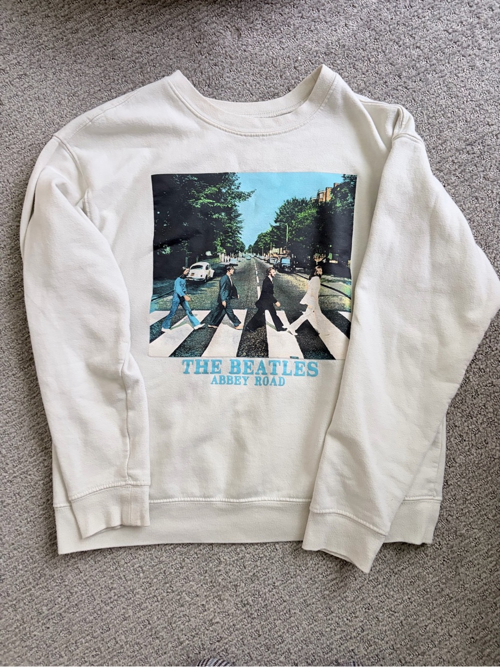 Beatles Abbey Road sweatshirt cream medium M